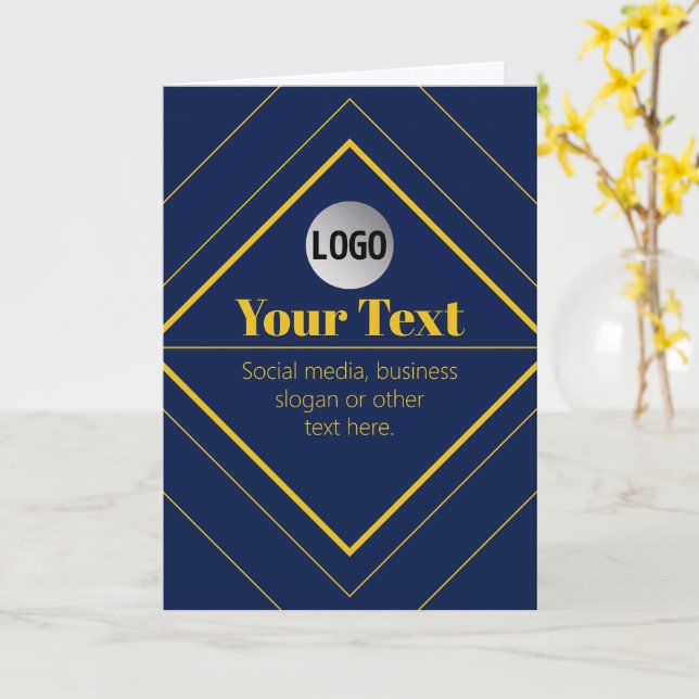 Your Logo & Customizable Design Template Karte (Gelbe Blume)
