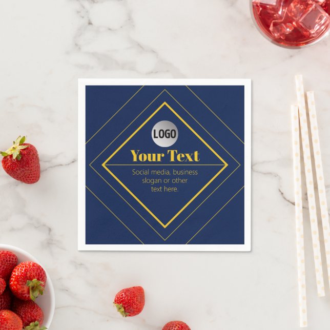 Your Logo & Customizable Design Template Serviette (Beispiel)