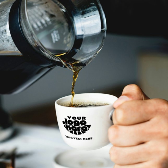 Your Logo Here Company Branded Business Coperate Espressotasse (Espresso Cup business branding logo corporate company promotional marketing your logo here Advertisi)