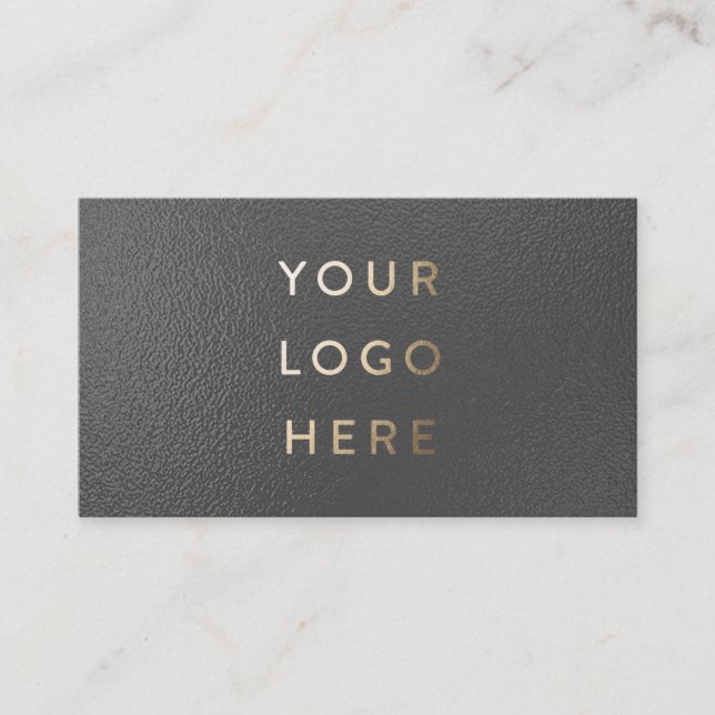 Your Logo Premium Thick Faux Metallic Corporate Visitenkarte (Vorderseite)