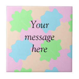 Your message here add text name boho colorful rust fliese