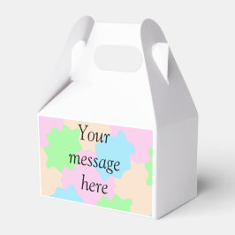 Your message here add text name boho colorful rust geschenkschachtel