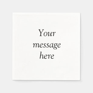 Your message here add text name monogram image quo serviette