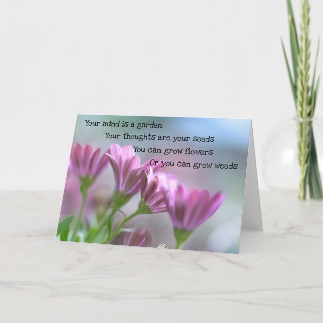 Your Mind Is A Garden   Karte (Vorderseite)