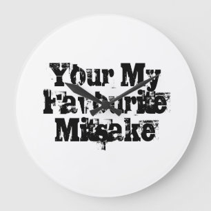 Your My Favourite Mitsake Große Wanduhr