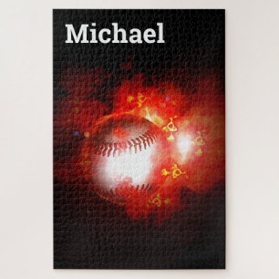 Your Name Baseball - Sportkunst Puzzle