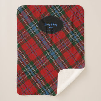 YOUR Name & Date MacLean Scottish Clan Tartan Sherpadecke