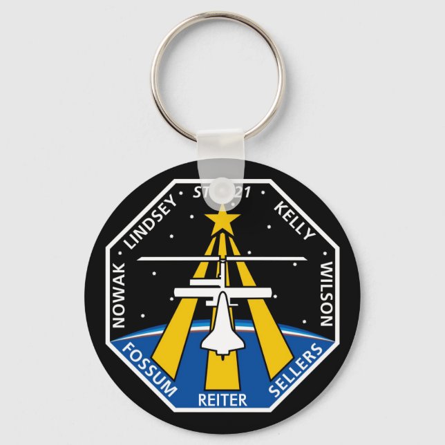 YOUR_NAME_HERE STS-121-Logo Schlüsselanhänger (Vorderseite)