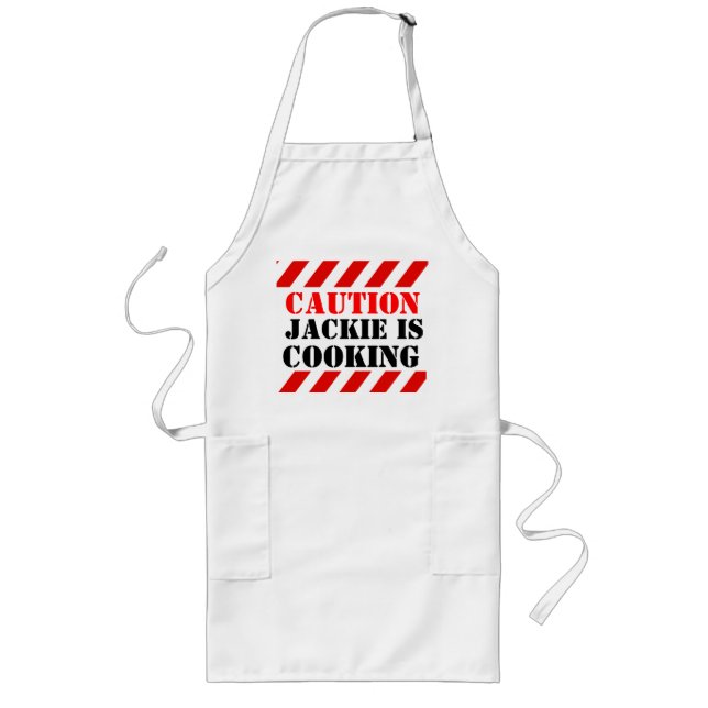 Your name is cooking graphic cooks apron lange schürze (Vorne)