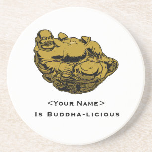 <Your Name>ist Buddha lecker Getränkeuntersetzer