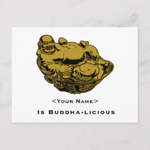 <Your Name>ist Buddha lecker Postkarte