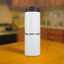 Your Name on White Tumbler