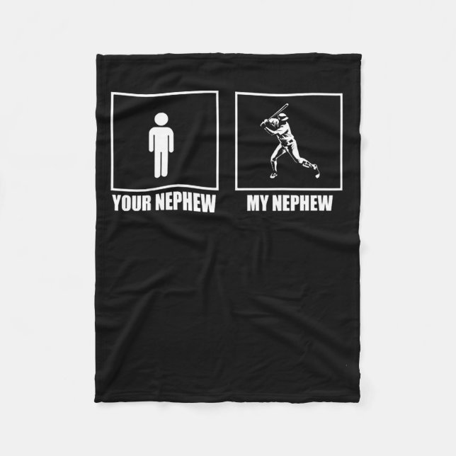 Your Nephew My New Phew Baseball  Fleecedecke (Vorderseite)