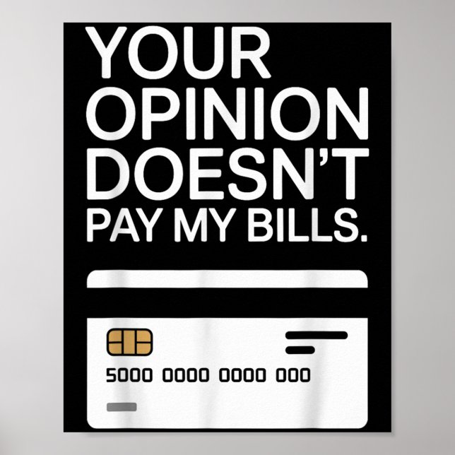 Your Onion Doesn't Pay My Bills Success Hustle Mot Poster (Vorne)