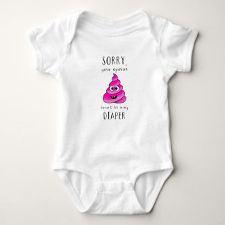 Your Opinion Doesn’t Fit in My Diaper – Funny Baby Strampler