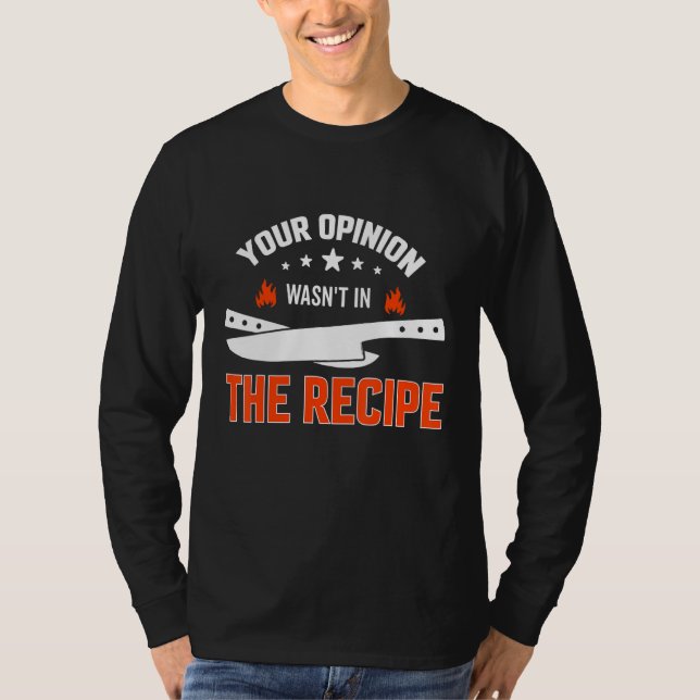 Your Opinion Wasn't In The Recipe Korean Potato Ho T-Shirt (Vorderseite)