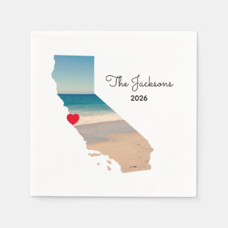 Your Own California Vacation Photo Serviette
