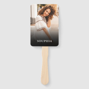 Your Own Foto monogram Graduierung Hand Fan Fächer