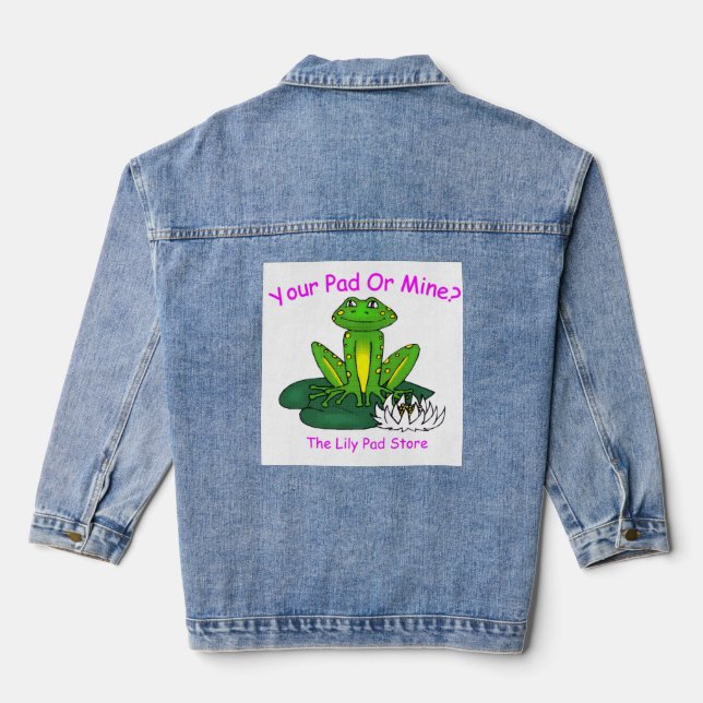Your Pad oder Meins Frauen  Jeansjacke (Rückseite)