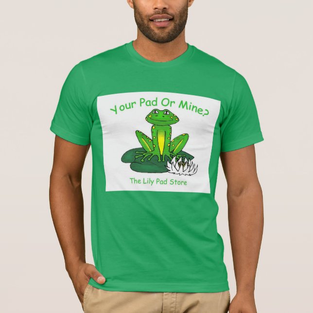 Your Pad or Mine - Men's Bright Green T-Shirt (Vorderseite)