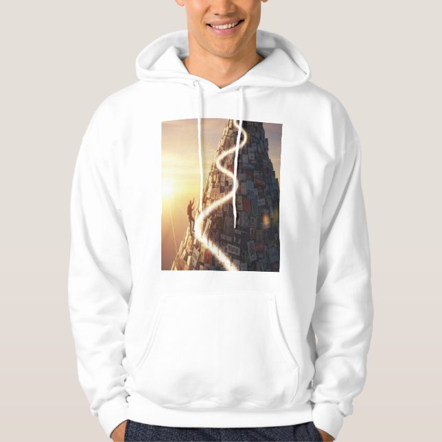 Your Path to Mastery: Climb Higher Today Hoodie (Vorderseite)