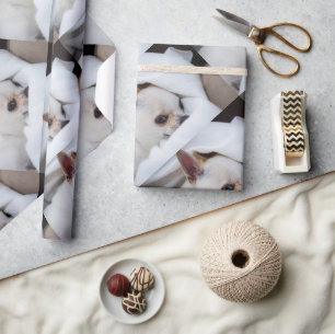 Your pet dog puppy custom photo chihuahua pattern geschenkpapier