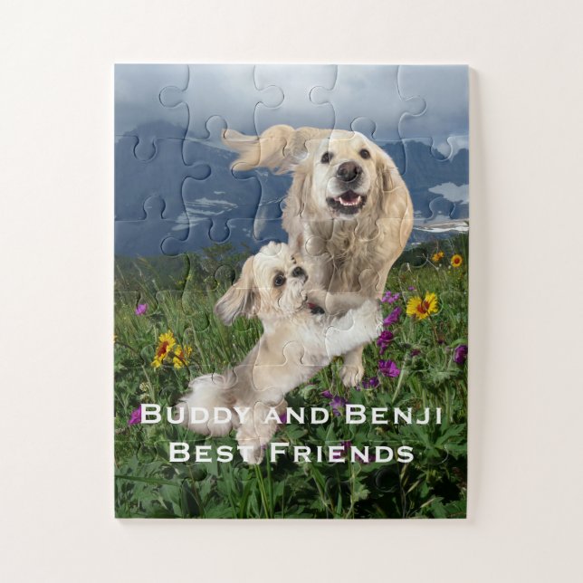 Your Pet Photo, Name, Personalized Puzzle (Vertikal)