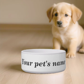 Your Pet’s Name on Pet Bowl Napf