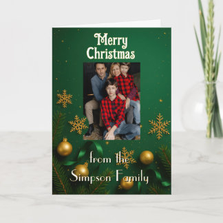 Your photo here Personalized Family Christmas Card Karte