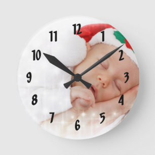 Your Photo Here Wall Clock Runde Wanduhr