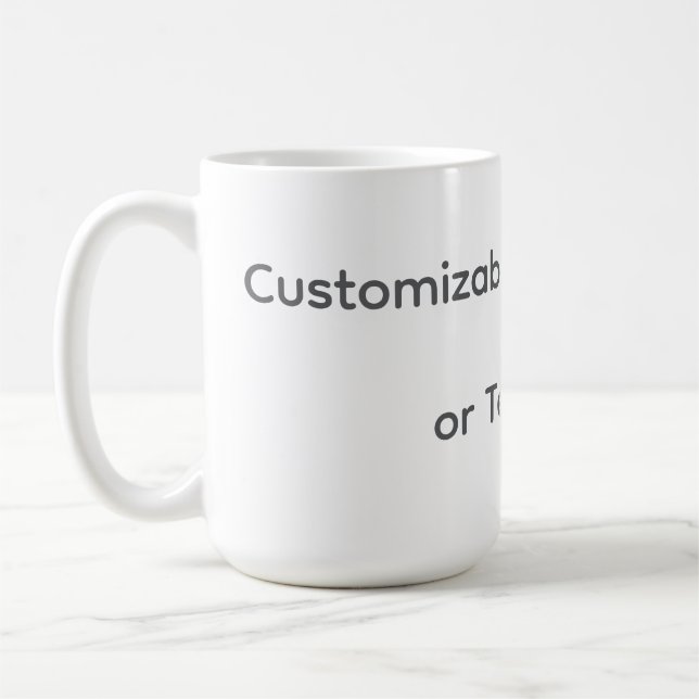 Your Photo or Text Here (Customizable Design) Kaffeetasse (Links)