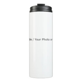 Your Photo or Text Here (Customizable Design) Thermosbecher