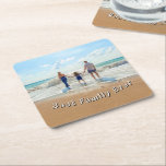 Your Photo Paper Coaster Text - Best Family Ever Rechteckiger Pappuntersetzer<br><div class="desc">Custom Photo Paper Coasters with Text - Best Favily Ever - Unique Your Own Design - Personalized Mom / Dad / Kids / Family / Friends or Personal Coaster Photo Gifts - Add Your Photo and Text - Resize and move or remove / add elements - image / text with...</div>