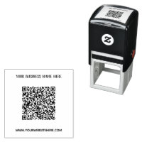Your QR Code Scan Info Name Website Info Stamp