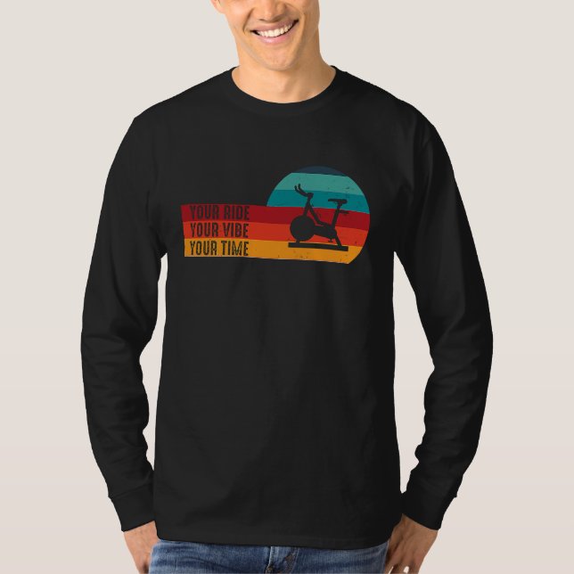 Your Ride Your Vibe Your Time Retro Bicycle Gym Sp T-Shirt (Vorderseite)
