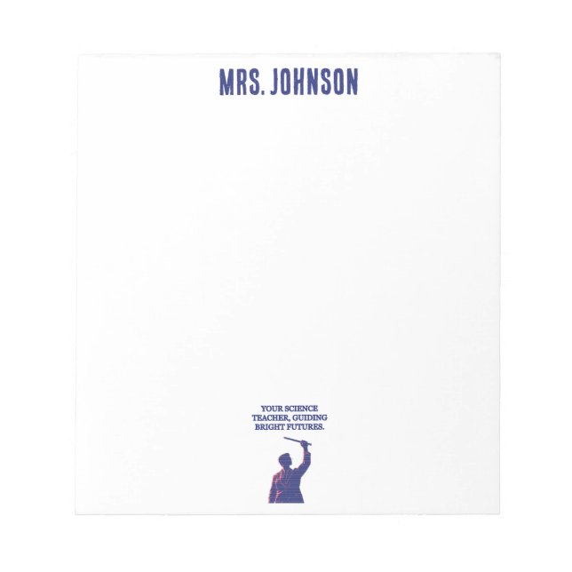 Your Science Teacher Guiding Bright Futures STEM Notizblock (Vorderseite)