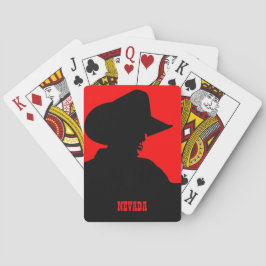 YOUR STATE Customizable Text Cowboy Spielkarten