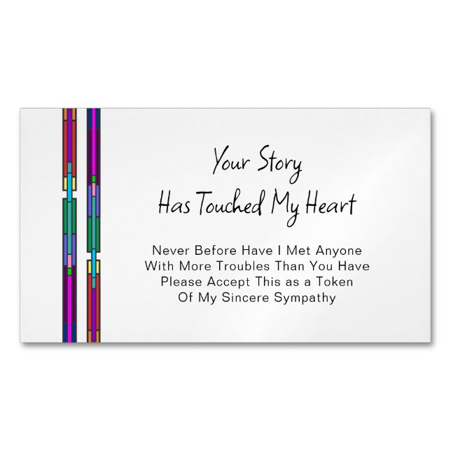 Your Story Has Touched My Heart Sympathy Magnet (Vorderseite)