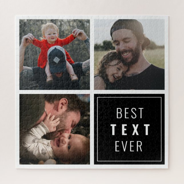 Your text here with custom photo puzzle (Vertikal)