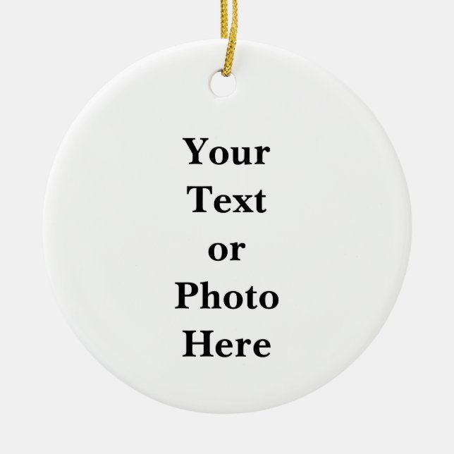 Your Text or Photo Keramik Ornament (Vorne)