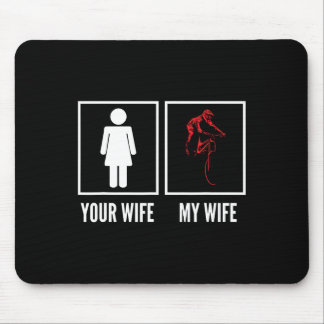 Your Wife My Wife Biker Cyclist Mountain Biking  Mousepad