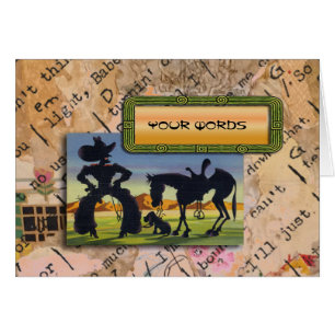 Your Words on retro Cowboy Cartoon