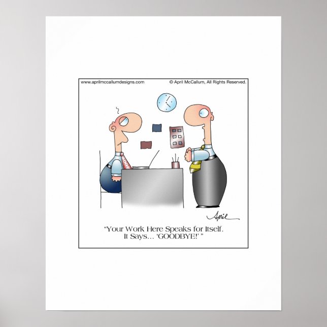 YOUR WORK Poster bis April McCallum (Vorne)