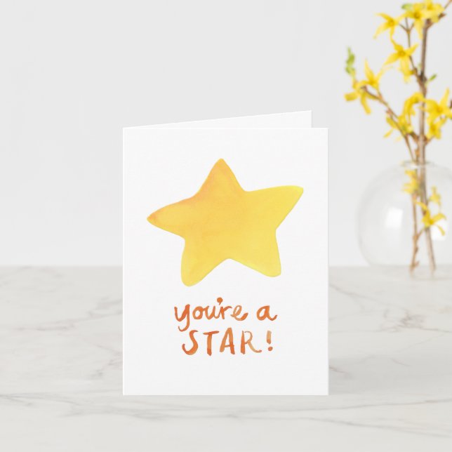 You're A Star Card Karte (Gelbe Blume)