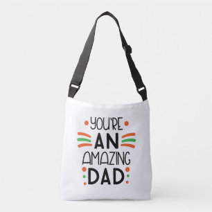 You're an Amazing Dad - Fun & Colorful Tragetaschen Mit Langen Trägern