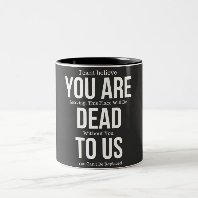youre dead to us zweifarbige tasse (Mittel)