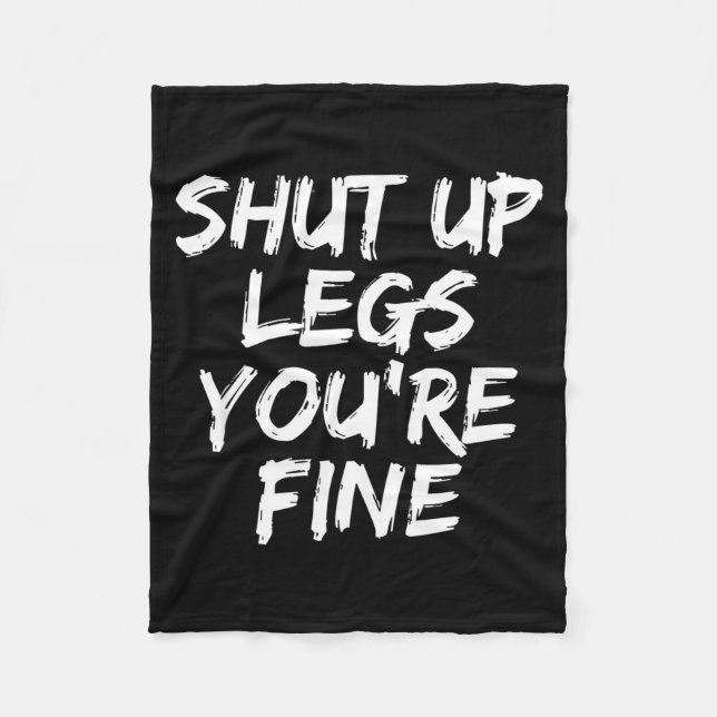 You're Fine Funny Running  Fleecedecke (Vorderseite)