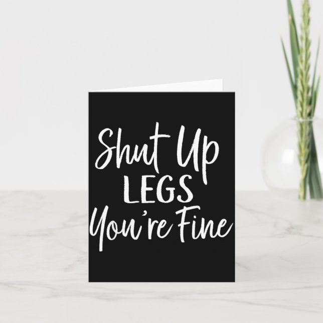 You're Fine Shirt For Gym - Funny Workout  Karte (Vorderseite)