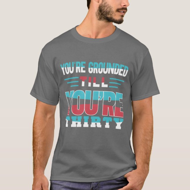 Youre Groundedill Yourehirty Vater Pater Frithers T-Shirt (Vorderseite)