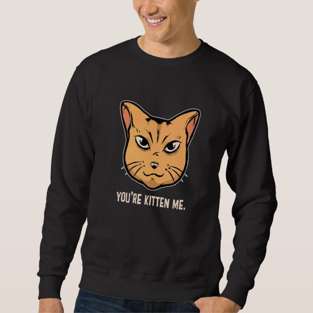 You're Kitten Me Cat  Cat Owner Cat Trainer Animal Sweatshirt (Vorderseite)
